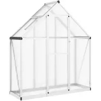 vidaXL Serra con telaio di fondazione argento 169x58x195cm alluminio