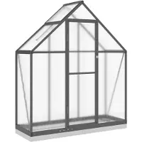 vidaXL Serra con telaio di fondazione antracite 169x58x202 cm alluminio