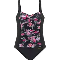 LASCANA Costume intero verde / rosa / nero