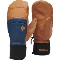 Black Diamond - Moffole da freeride in PrimaLoft - Spark Mitts Henna Ink Blue in Pelle - Taglia M - Marrone