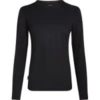Icebreaker Women's Merino 125 Cool-Lite Sphere III L/S Tee Maglia merino Donna (S, nero)