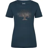Super.natural Women's Tree of Knowledge Tee Maglia merino Donna (XS, blu)