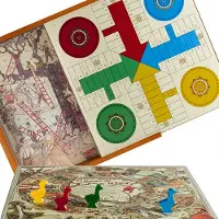 Aquamarine Cofanetto Giochi Da Tavolo: Parchis Oca E Scale