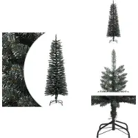 vidaXL Albero di Natale artificiale con supporto verde slim 120 cm PVC - Alberi di Natale