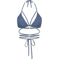 LASCANA Top per bikini blu fumo