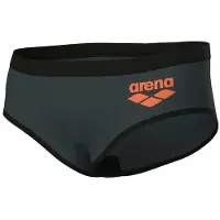 Arena Men's One 12cm Swim Briefs Big Log Asphalt Black Taglia: 70 | Pantaloncini da bagno Outlet | Uomo | Nero