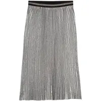 Summum Woman Pleated Skirt Lamee Metallic Mist Taglia: 44 | Minigonne Outlet | Donna