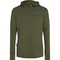 Icebreaker Merino 260 Quantum IV L/S Zip Hoodie Felpa di merino con cappuccio Uomo (S, olivia)