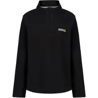 Regatta Kids' Hot Shot II Half Zip Fleece Giacca in pile Bambini (3-4 Years, nero)