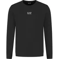 Emporio Armani per uomo. 8NPM30_PJVRZ Felpa girocollo in cotone nero con identità Core (XXL), Casual, Sportivo