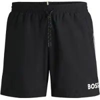 BOSS per uomo. 50514429 Costume da bagno nero a forma di stella marina (S), Beachwear, Polister riciclato, Sostenibile