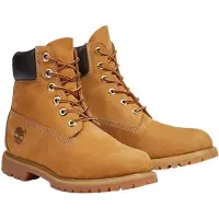 Timberland per donna. TB1103617131 Stivaletti alla caviglia in pelle marrone impermeabile di alta qualità da 6 pollici (39.5 W), Basso, Stri