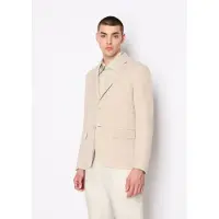 Armani Exchange per uomo. 8NZG15ZNFNZ1724 Giacca giacca beige (46), Casual, Lino, Classico
