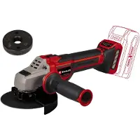 Einhell TP-AG 18/125 CE Q Li - Solo, 10.500 giri/min, 12,5 cm, batteria, 1,7 kg, motore brushless
