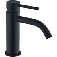 Paffoni Light - Miscelatore per lavabo con bocca di erogazione, nero opaco LIG075NO