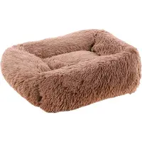 Flamingo Cestino Krems rettangolare con cerniera, color taupe, dimensioni: 50 x 40 x 15 cm