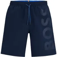 BOSS per uomo. 50509127 Costume da bagno Orca blu scuro (XL), Beachwear, Polister riciclato, Sostenibile, Navy
