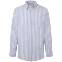 Pepe Jeans per uomo. PM308561 Maglia blu Marius (M), Casual, Manica lunga, Cotone biologico, Sostenibile