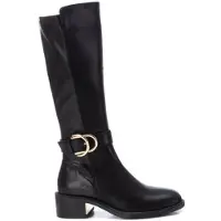 Xti per donna. 14310001-NEGRO Stivali 143100 neri (36), Nero, Basso, Cerniera, Casual