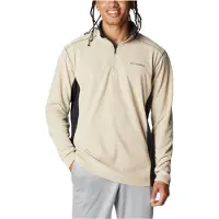 Columbia Klamath Range II Half Zip Pullover in pile Uomo (L - Regular, beige)