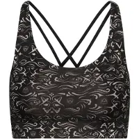 Hey Honey Reggiseno sportivo 'Criss Cross' grigio scuro
