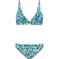 Shiwi Beau Bikini Set Lush Leopard Cool Pine Green Cool Pine Green Taglia: 34 | Bikini Outlet | Donna | Ciano