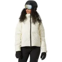 Helly Hansen - Giacca da sci isolante e impermeabile - W Nora Short Puffy Jacket Snow per Donne in Poliestere Riciclato - Taglia L - Beige