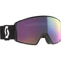 SCOTT - Masque de ski - React Mineral Black/White AMP Teal Chrome S2 - Nero