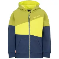 TROLLKIDS Kid's Alesund Sweater Felpa con cappuccio Bambini (104, blu/giallo)