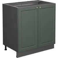 Vicco Mobiletto base cucina Fame-Line Verde-oro rustico 80 cm con ripiano, senza piano di lavoro, Model 37988