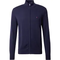 Tommy Hilfiger Essential Cotton Zip Sweater Navy Blue/ivory Petal Taglia: XXL | Cardigan Outlet | Uomo | Blu