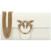Pinko borsa a tracolla love one pochette avorio oro