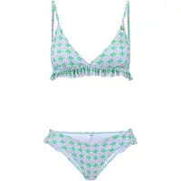 Shiwi Ladies Romy Ruffle Bikini Set Porto Tile Fresh Green Taglia: 44 | Bikini Outlet | Donna | Verde