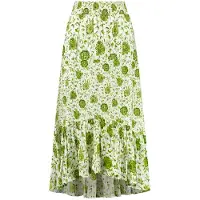 Shiwi Gia Skirt Botanic Flower Green Botanic Passiflora Taglia: M | Minigonne Outlet | Donna | Verde