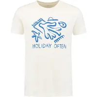 Shiwi Holiday Often T-shirt Jet Stream White Taglia: XXL | T-shirt stampate Outlet | Uomo | Bianco