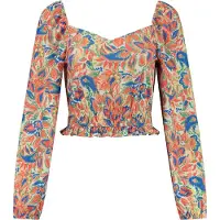 Shiwi Indi Top Sicilian Flower Orange Sicilian Flower Taglia: XL | Maglie a manica lunga Outlet | Donna | Arancione