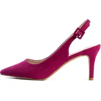 Celena Décolleté sling 'Cruzz' rosso violaceo