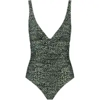 Shiwi Ladies Lara Swimsuit Mixed Animal Forest Green Mixed Animal Taglia: 34 | Costumi Interi Outlet | Donna | Verde