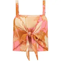 Shiwi Ladies Bonaire Top Block Palm Iced Strawberry Pink Taglia: XL | Canottiere Outlet | Donna | Rosa
