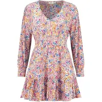 Shiwi Ladies Zaragosa Dress Coloured Paisley Multi Paisley Taglia: S | Abiti Mini Outlet | Donna