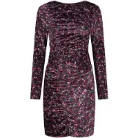 Shiwi Ladies Mendoza Velvet Dress Ditsy Flower Wine Purple Daisy Taglia: S | Abiti Mini Outlet | Donna | Viola