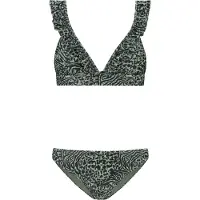Shiwi Ladies Bobby Bikini Set Mixed Animal Forest Green Mixed Anim Taglia: 38 | Bikini Outlet | Donna | Verde