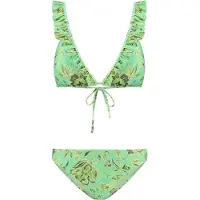 Shiwi Ladies Bobby Bikini Set Botanic Green Botanic Passiflora Taglia: 38 | Bikini Outlet | Donna | Verde