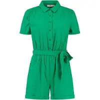 Shiwi Ladies Freya Mousseline Waffle Jumpsuit Basil Green Taglia: S | Tute corte Outlet | Donna | Verde