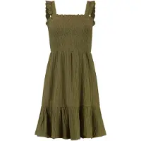 Shiwi Bora-bora Dress Mousseline Waffle Forest Green Taglia: XL | Abiti Mini Outlet | Donna | Verde