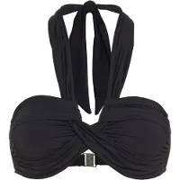 Seafolly Women's Collective Halter Bandeau Parte superiore bikini Donna (36, nero)