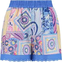 Shiwi Max Shorts Paisley Banner Paisley Banner Blue Taglia: XL | Pantaloncini Outlet | Donna | Blu