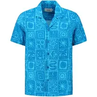 Shiwi Men Shortsleeve Mythos Tile Skydive Blue Taglia: XXL | Camicie Casual Outlet | Uomo | Blu