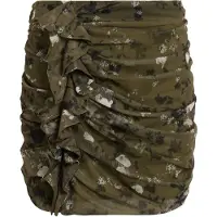 AllSaints Gloria Kora Skirt Khaki Green Taglia: 10 | Minigonne Outlet | Donna | Marrone