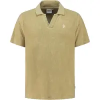 Shiwi Men Nico Toweling Polo Beige Taglia: S | Polo Outlet | Uomo | Marrone